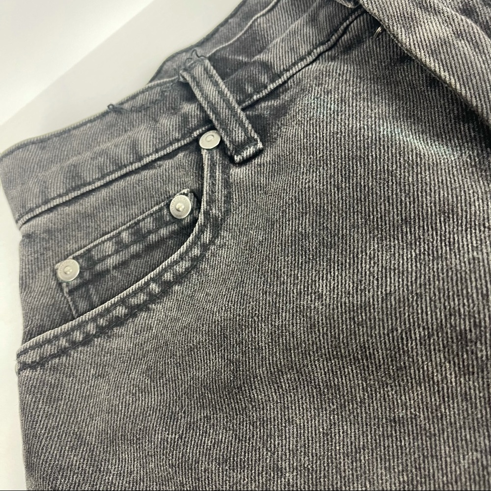 Sportsgirl Distressed Pocket Black Skirt - Size 8 - Picture 6 of 10